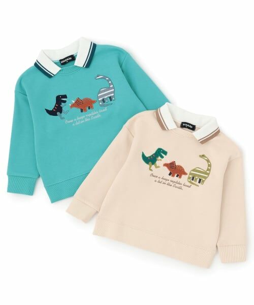 kladskap / クレードスコープ スウェット | 恐竜アップリケ衿つきトレーナー | 詳細7