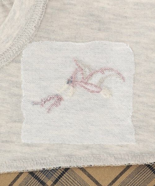 kladskap / クレードスコープ Tシャツ | 恐竜と街チェック切替長袖Tシャツ | 詳細4