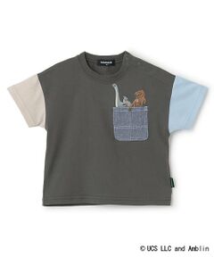 【JURASSIC】恐竜クレイジーカラー半袖Tシャツ