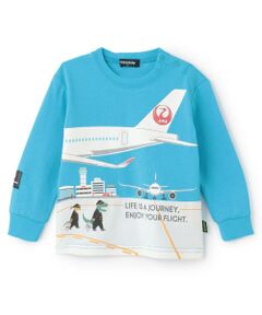 【JAL】切替長袖Tシャツ