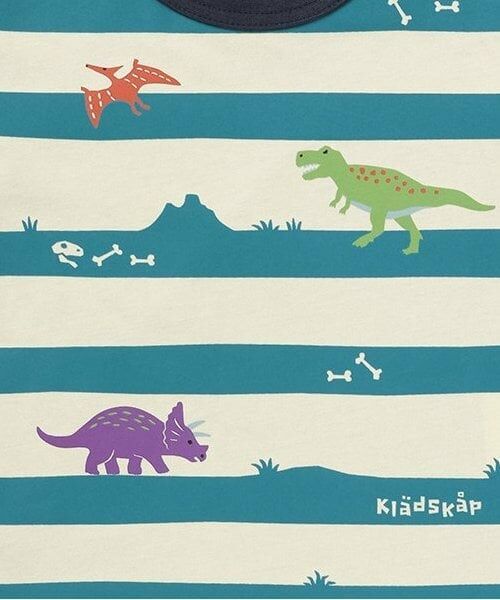 kladskap / クレードスコープ Tシャツ | 【人気商品再入荷】【直営店で取り扱い無し】恐竜ボーダー長袖Tシャツ | 詳細3