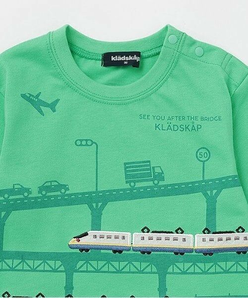 kladskap / クレードスコープ Tシャツ | 【人気商品再入荷】【直営店で取り扱い無し】電車アップリケTシャツ | 詳細2