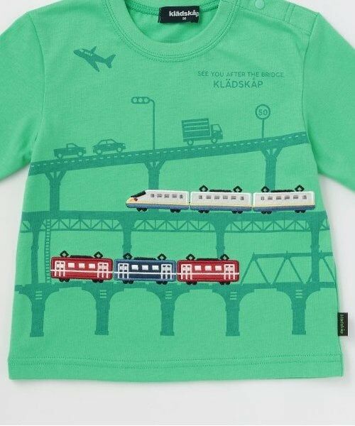 kladskap / クレードスコープ Tシャツ | 【人気商品再入荷】【直営店で取り扱い無し】電車アップリケTシャツ | 詳細3