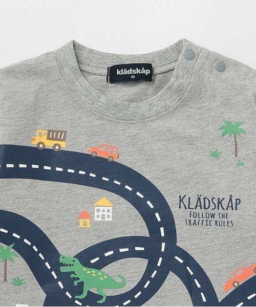 kladskap / クレードスコープ Tシャツ | 【人気商品再入荷】【直営店で取り扱い無し】車×道路×恐竜長袖Tシャツ | 詳細2