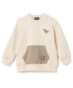 kladskap / クレードスコープ スウェット | 【人気商品再入荷】【直営店で取り扱い無し】恐竜刺しゅうポケットトレーナー