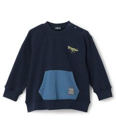 kladskap / クレードスコープ スウェット | 【人気商品再入荷】【直営店で取り扱い無し】恐竜刺しゅうポケットトレーナー