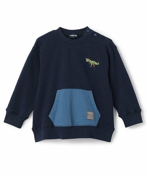 kladskap / クレードスコープ スウェット | 【人気商品再入荷】【直営店で取り扱い無し】恐竜刺しゅうポケットトレーナー（紺）