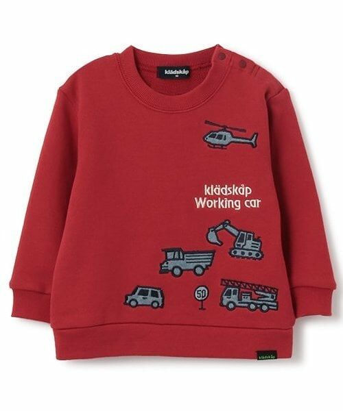 kladskap / クレードスコープ スウェット | 【人気商品再入荷】【直営店で取り扱い無し】乗り物刺しゅうトレーナー（赤）