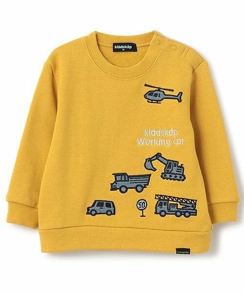 kladskap / クレードスコープ スウェット | 【人気商品再入荷】【直営店で取り扱い無し】乗り物刺しゅうトレーナー（カラシ）