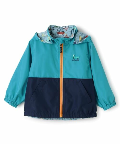 kladskap / クレードスコープ ブルゾン | 乗り物リバーシブルウィンドブレーカー（ライト ブルー）