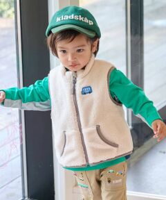 kladskap / クレードスコープ ダウンジャケット・ベスト | 乗り物リバーシブルボアベスト