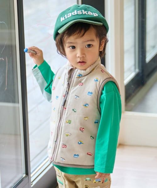 kladskap / クレードスコープ ダウンジャケット・ベスト | 乗り物リバーシブルボアベスト | 詳細19