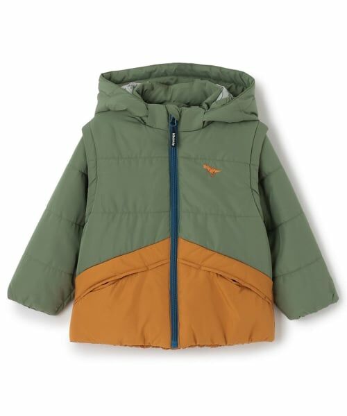 kladskap / クレードスコープ ブルゾン | 恐竜3way中わたブルゾン（カーキ）