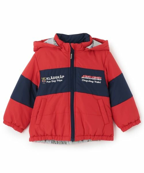 kladskap / クレードスコープ ブルゾン | 電車リバーシブル中わたブルゾン（赤）