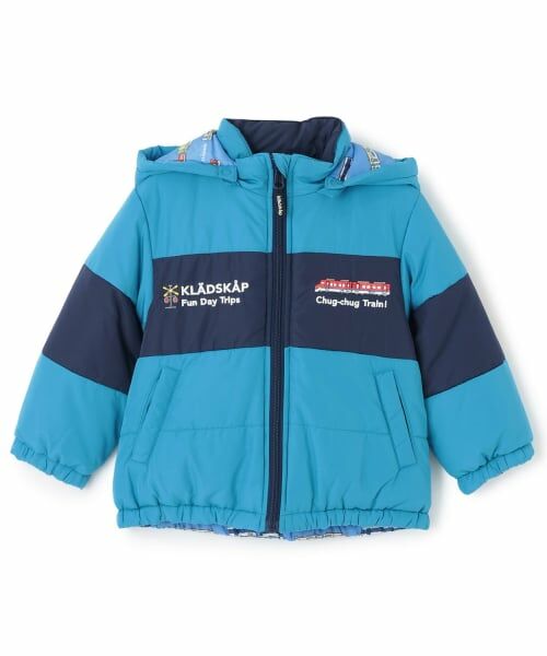 kladskap / クレードスコープ ブルゾン | 電車リバーシブル中わたブルゾン（ライト ブルー）
