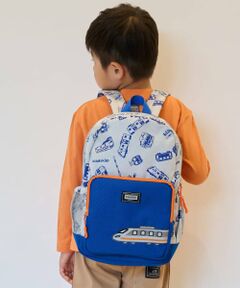 kladskap / クレードスコープ リュック・バックパック | 電車アップリケ+総柄リュック