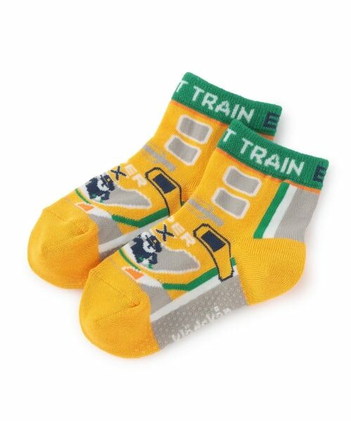 kladskap / クレードスコープ ソックス | 乗り物4種ショートソックス（黄）