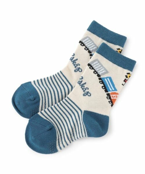 kladskap / クレードスコープ ソックス | 電車クルーソックス（オフ ホワイト）