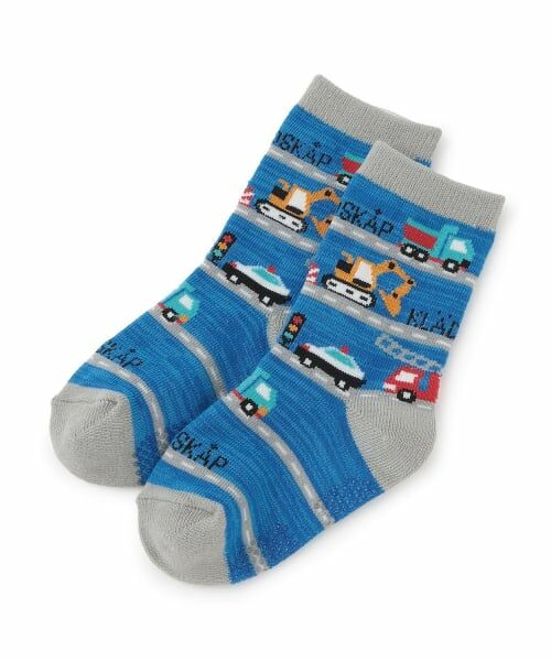 kladskap / クレードスコープ ソックス | 働く車クルーソックス（ブルー）