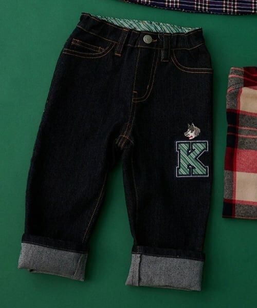 kladskap / クレードスコープ その他パンツ | オオカミ刺しゅうロング丈ストレートパンツ | 詳細10