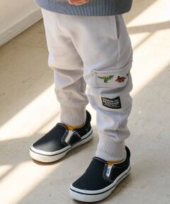 kladskap / クレードスコープ その他パンツ | 恐竜刺しゅう裾リブカーゴパンツ