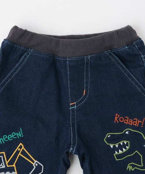 kladskap / クレードスコープ その他パンツ | 恐竜と重機ロング丈ストレートパンツ | 詳細2