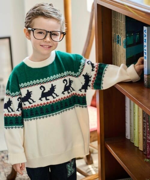 kladskap / クレードスコープ ニット・セーター | オオカミニットプルオーバー（オフ ホワイト）