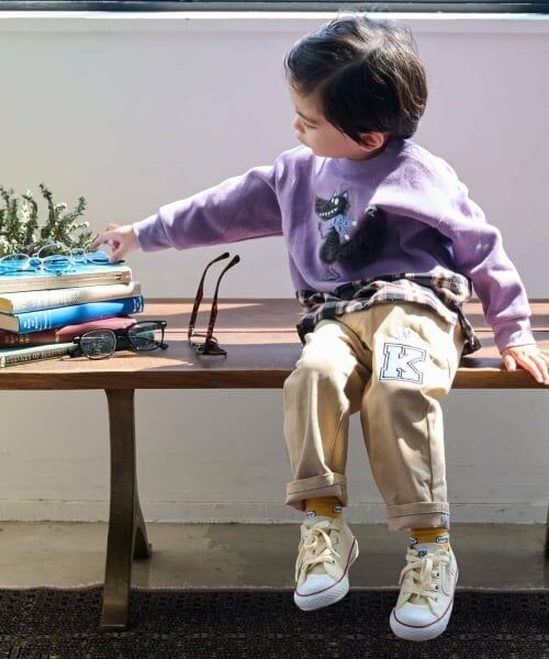 kladskap / クレードスコープ スウェット | オオカミ裾チェックトレーナー | 詳細10