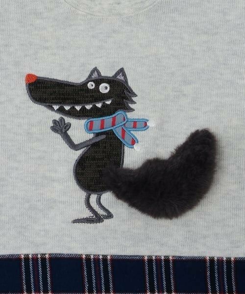 kladskap / クレードスコープ スウェット | オオカミ裾チェックトレーナー | 詳細3