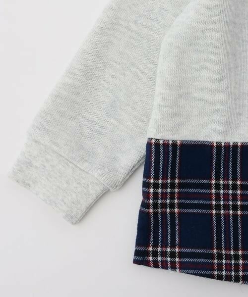 kladskap / クレードスコープ スウェット | オオカミ裾チェックトレーナー | 詳細4