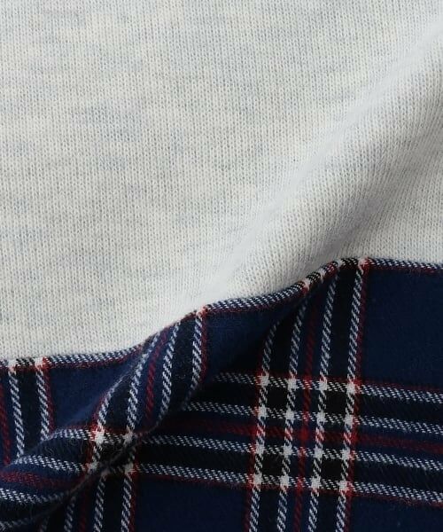 kladskap / クレードスコープ スウェット | オオカミ裾チェックトレーナー | 詳細5