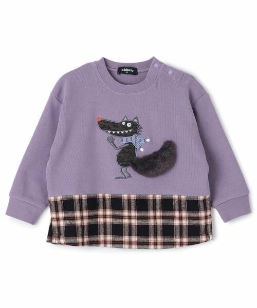 kladskap / クレードスコープ スウェット | オオカミ裾チェックトレーナー | 詳細8