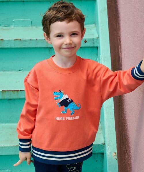 kladskap / クレードスコープ スウェット | フーディーザウルス/恐竜トレーナー（オレンジ）
