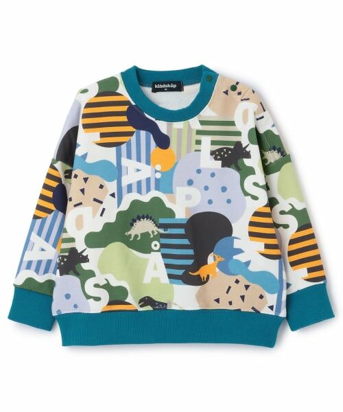 kladskap / クレードスコープ スウェット | 恐竜×ロゴ総柄トレーナー | 詳細8