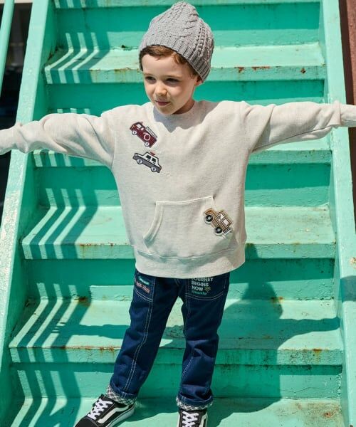 kladskap / クレードスコープ スウェット | 働く車アップリケトレーナー | 詳細12