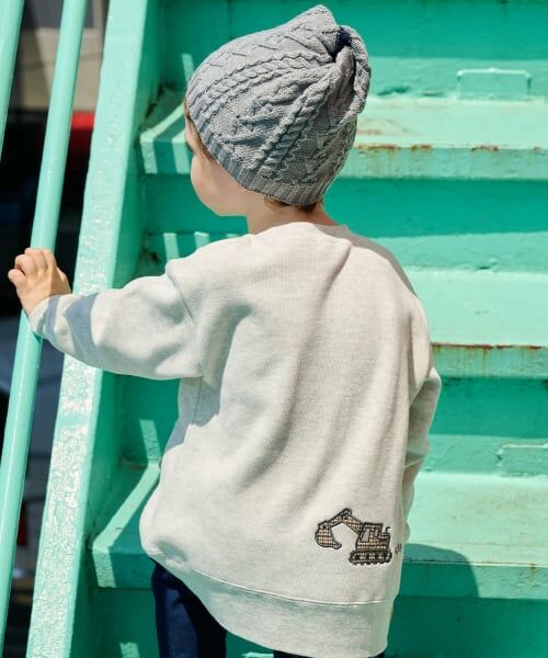 kladskap / クレードスコープ スウェット | 働く車アップリケトレーナー | 詳細13