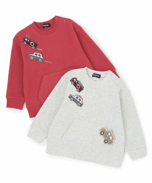 kladskap / クレードスコープ スウェット | 働く車アップリケトレーナー | 詳細9