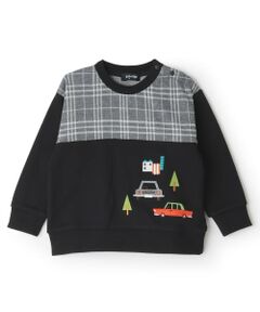 kladskap / クレードスコープ スウェット | 車刺しゅうチェック切替トレーナー