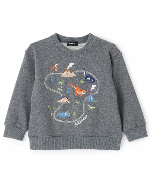 kladskap / クレードスコープ スウェット | 恐竜アイランドトレーナー（チャコール）