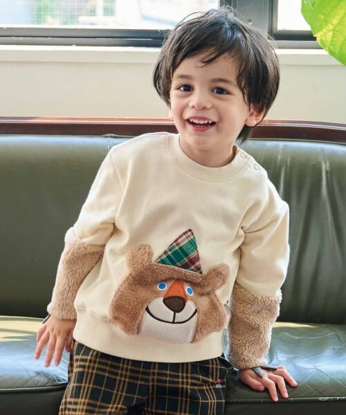 kladskap / クレードスコープ スウェット | 【コロボックル】クマトレーナー（アイボリー）