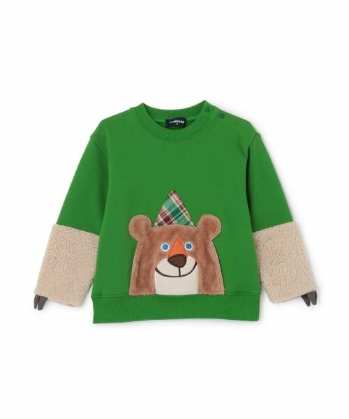 kladskap / クレードスコープ スウェット | 【コロボックル】クマトレーナー（モス グリーン）