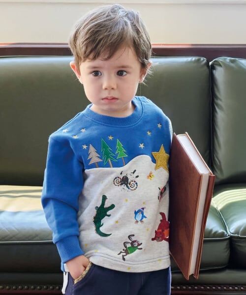 kladskap / クレードスコープ スウェット | 【コロボックル】雪山アニマルトレーナー（ブルー）