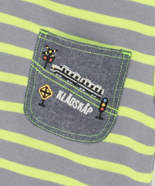 kladskap / クレードスコープ スウェット | 電車胸ポケットボーダートレーナー | 詳細3