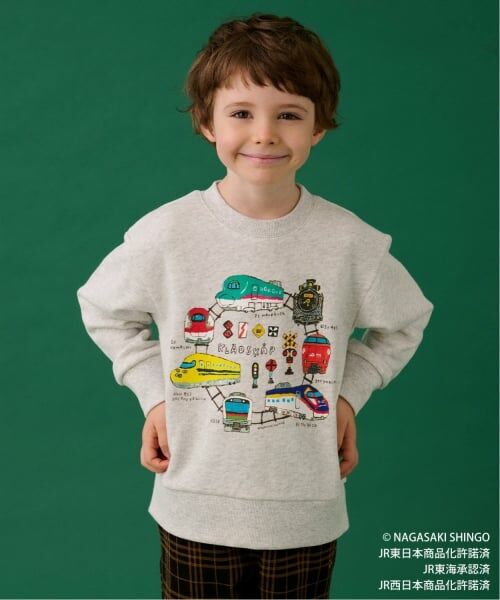 kladskap / クレードスコープ スウェット | 電車サークル線路トレーナー(シロ杢)