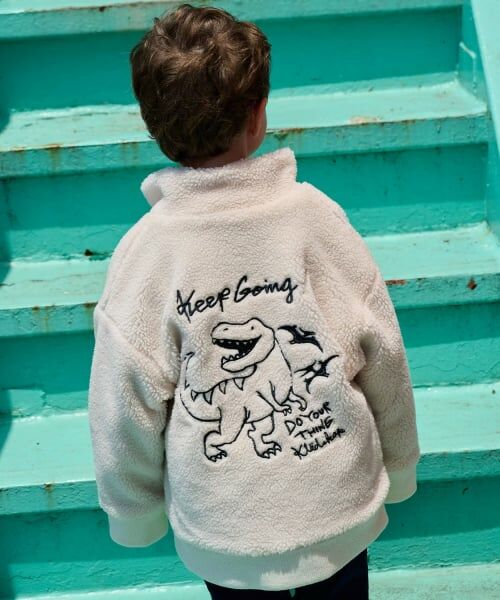 kladskap / クレードスコープ ブルゾン | 恐竜ボアブルゾン（アイボリー）