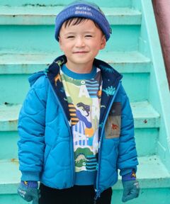 kladskap / クレードスコープ ブルゾン | 恐竜リバーシブル中わたブルゾン