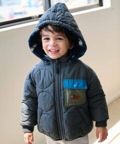 kladskap / クレードスコープ ブルゾン | 恐竜リバーシブル中わたブルゾン