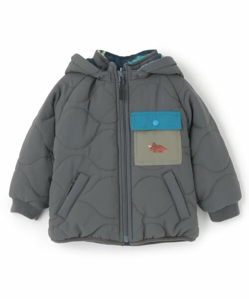 kladskap / クレードスコープ ブルゾン | 恐竜リバーシブル中わたブルゾン | 詳細18