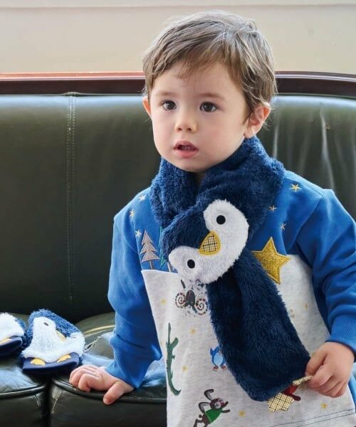 kladskap / クレードスコープ マフラー・ショール・スヌード・ストール | 【コロボックル】アニマルマフラー（紺）