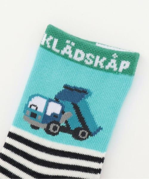 kladskap / クレードスコープ ソックス | 働く車ボーダークルーソックス | 詳細1